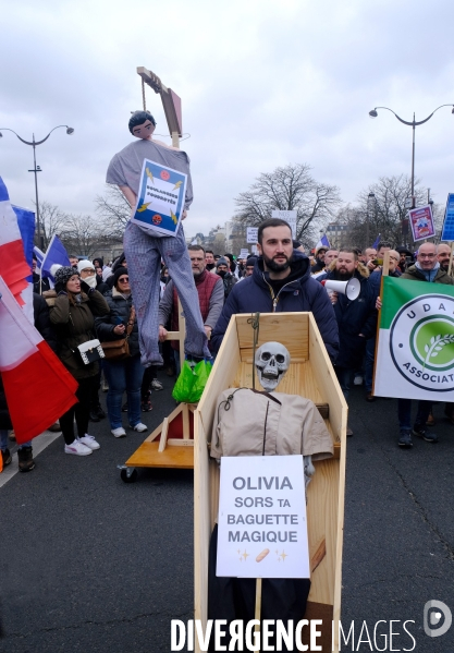 Manifestation du  Collectif pour la survie de la boulangerie et de l artisanat 