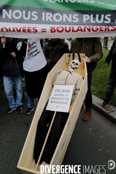 Manifestation de commerçants à l appel du collectif pour la survie de la boulangerie et de l artisanat