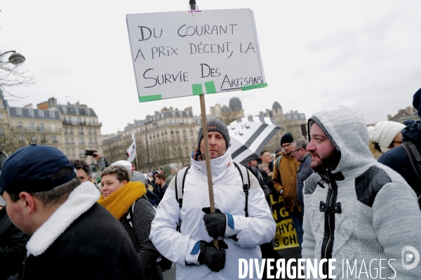 Manifestation de commerçants à l appel du collectif pour la survie de la boulangerie et de l artisanat