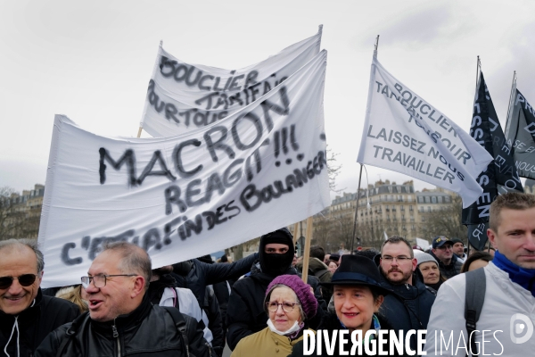 Manifestation de commerçants à l appel du collectif pour la survie de la boulangerie et de l artisanat