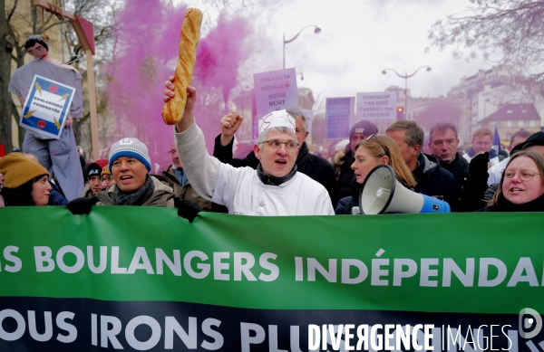Manifestation de commerçants à l appel du collectif pour la survie de la boulangerie et de l artisanat