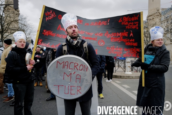 Manifestation de commerçants à l appel du collectif pour la survie de la boulangerie et de l artisanat