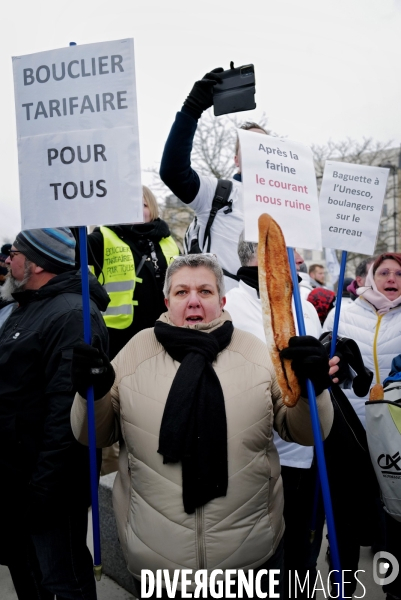 Manifestation de commerçants à l appel du collectif pour la survie de la boulangerie et de l artisanat