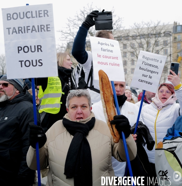 Manifestation de commerçants à l appel du collectif pour la survie de la boulangerie et de l artisanat