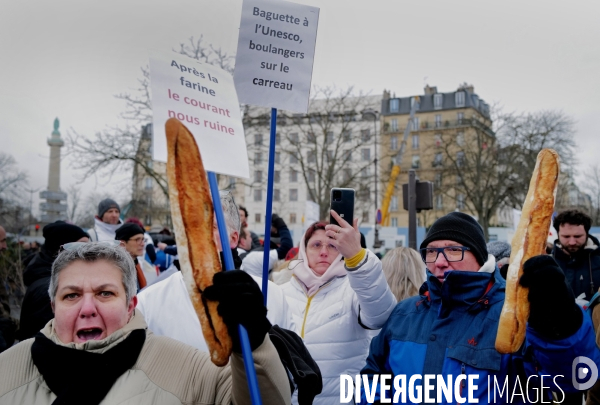 Manifestation de commerçants à l appel du collectif pour la survie de la boulangerie et de l artisanat