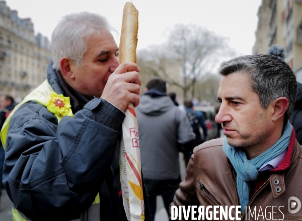 Manifestation de commerçants à l appel du collectif pour la survie de la boulangerie et de l artisanat
