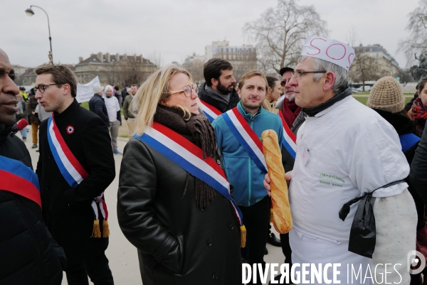 Manifestation de commerçants à l appel du collectif pour la survie de la boulangerie et de l artisanat