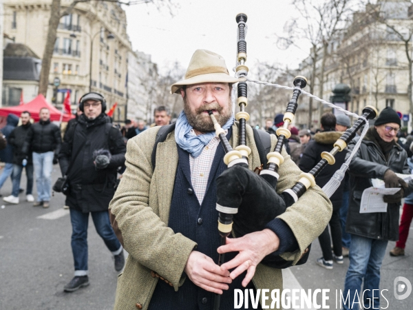 FRA-Manifestation-Reforme Retraite- Paris