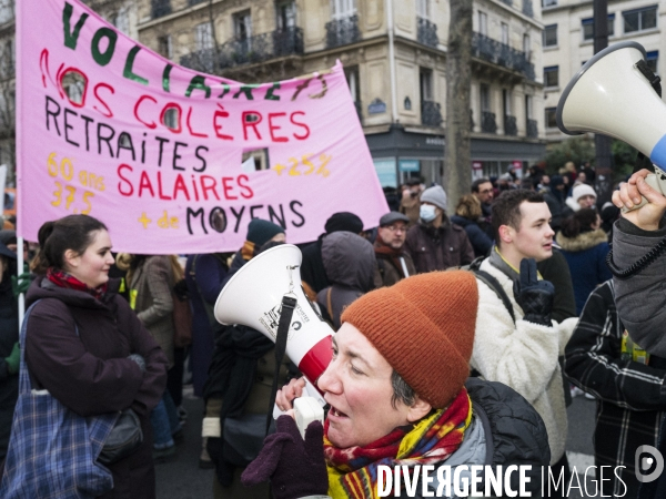 FRA-Manifestation-Reforme Retraite- Paris
