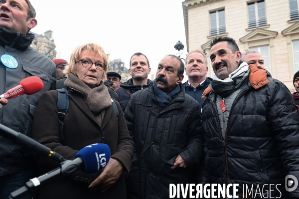 Point presse de l intersyndicale  contre la reforme des Retraites