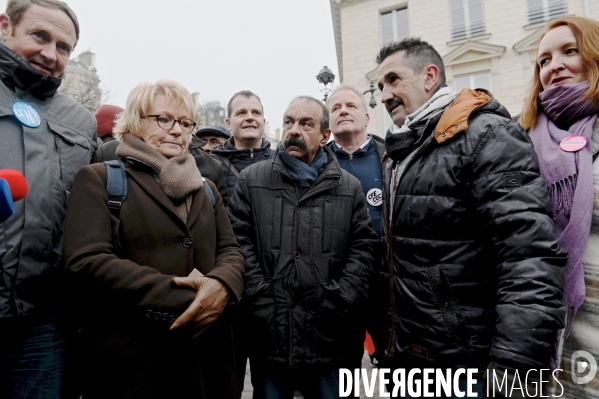 Point presse de l intersyndicale  contre la reforme des Retraites