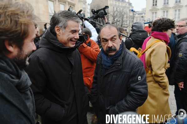 Point presse de l intersyndicale  contre la reforme des Retraites