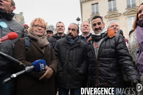 Point presse de l intersyndicale  contre la reforme des Retraites