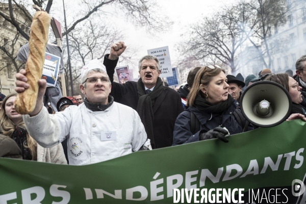 Manifestation des boulangers et artisans