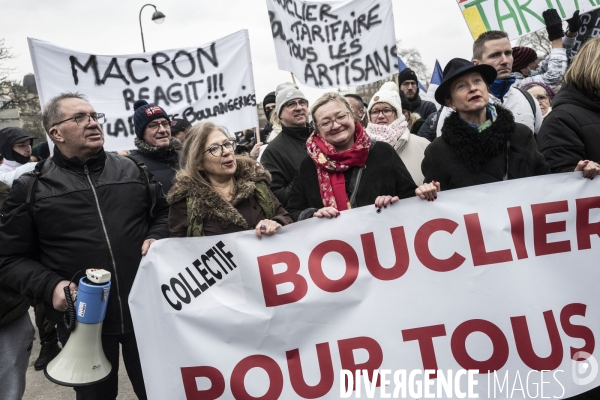 Manifestation des boulangers et artisans