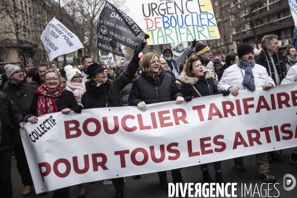 Manifestation des boulangers et artisans