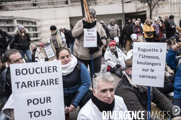 Manifestation des boulangers et artisans