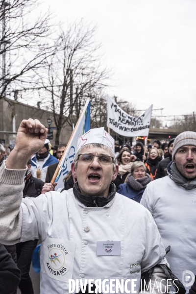 Manifestation des boulangers et artisans