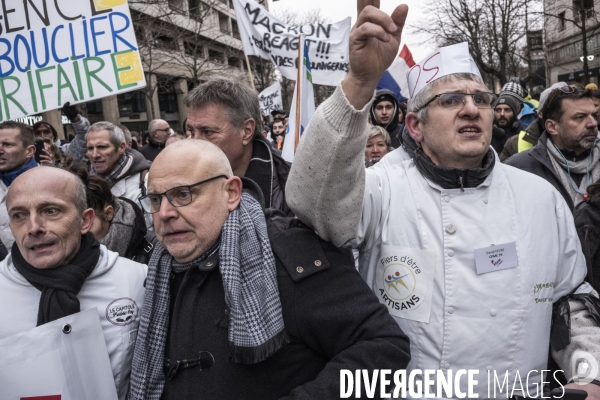 Manifestation des boulangers et artisans