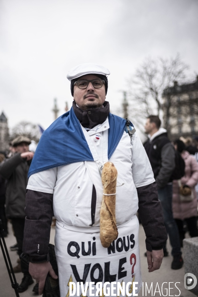 Manifestation des boulangers et artisans