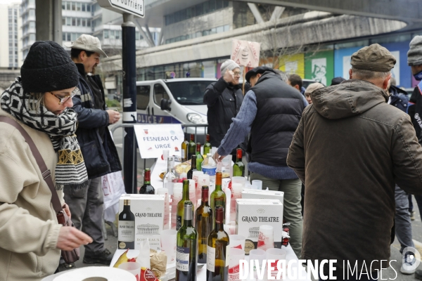 Rassemblement de viticulteurs à Bordeaux