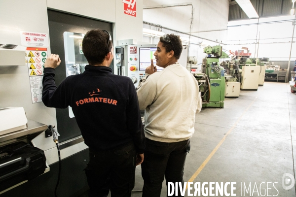 Apprentissage en mécanique de précision au CFA des Compagnons du Devoir de Colomiers.