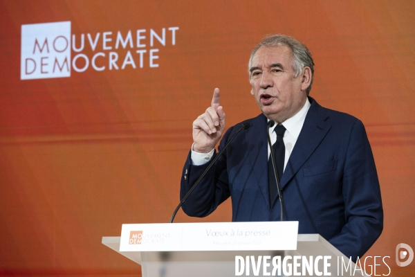 Voeux du MODEM et de François BAYROU à la presse.