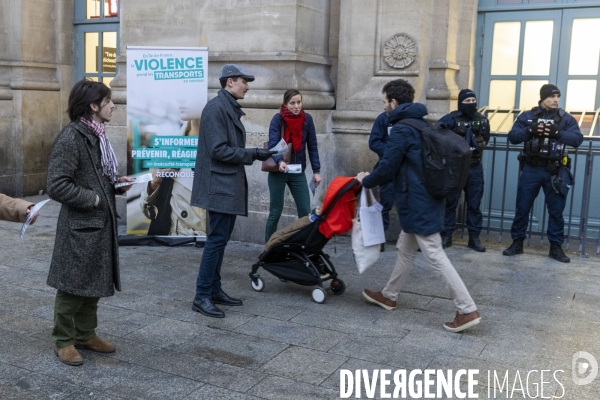 Eric ZEMMOUR devant la  Gare du Nord contre l insécurité dans les transports