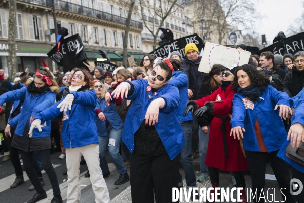 FRA-Manifestation-Reforme Retraite- Paris