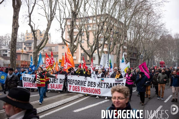 Toulouse : 2eme manifestation contre la reforme de la retraite