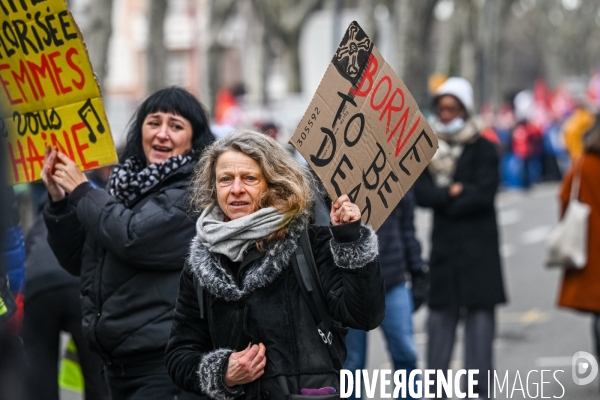 Toulouse : 2eme manifestation contre la reforme de la retraite