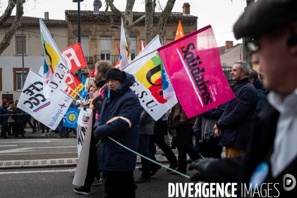 Toulouse : 2eme manifestation contre la reforme de la retraite