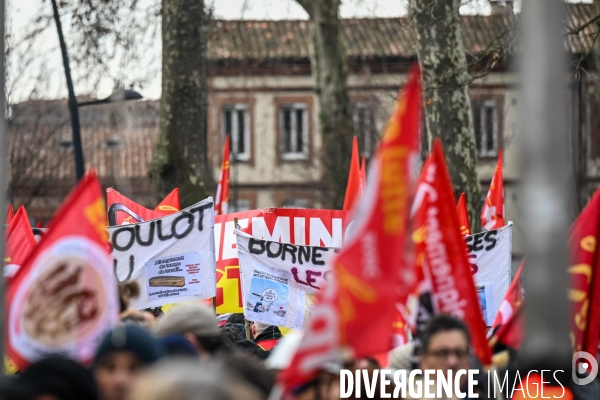 Toulouse : 2eme manifestation contre la reforme de la retraite