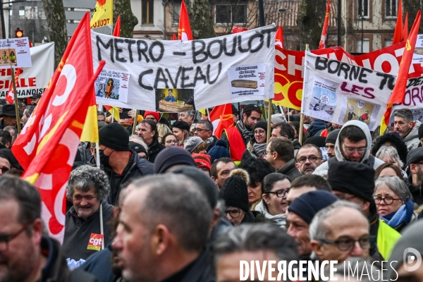 Toulouse : 2eme manifestation contre la reforme de la retraite