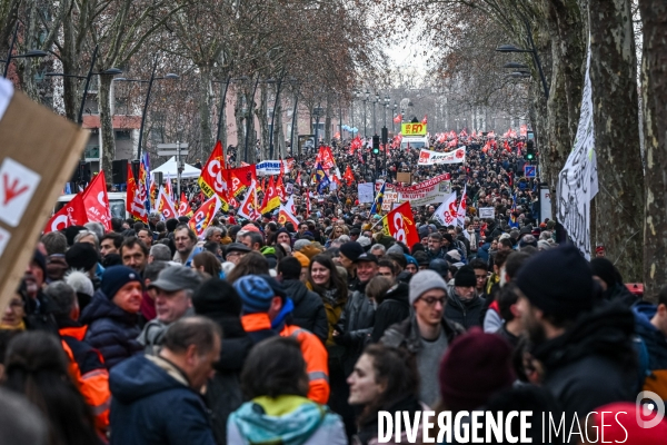 Toulouse : 2eme manifestation contre la reforme de la retraite