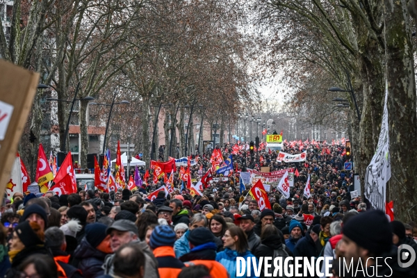 Toulouse : 2eme manifestation contre la reforme de la retraite