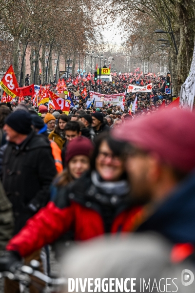 Toulouse : 2eme manifestation contre la reforme de la retraite