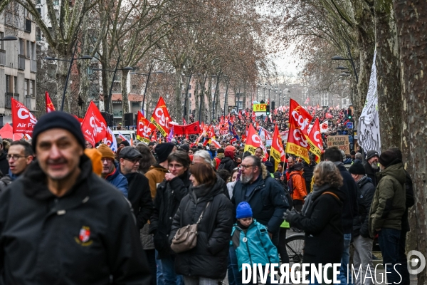 Toulouse : 2eme manifestation contre la reforme de la retraite