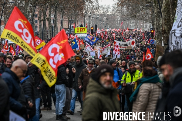 Toulouse : 2eme manifestation contre la reforme de la retraite