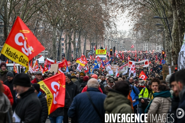 Toulouse : 2eme manifestation contre la reforme de la retraite