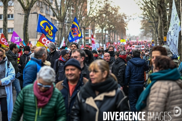 Toulouse : 2eme manifestation contre la reforme de la retraite