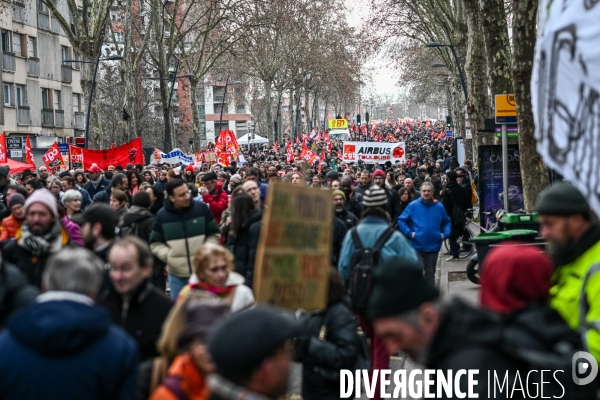 Toulouse : 2eme manifestation contre la reforme de la retraite