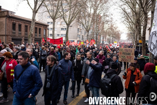 Toulouse : 2eme manifestation contre la reforme de la retraite