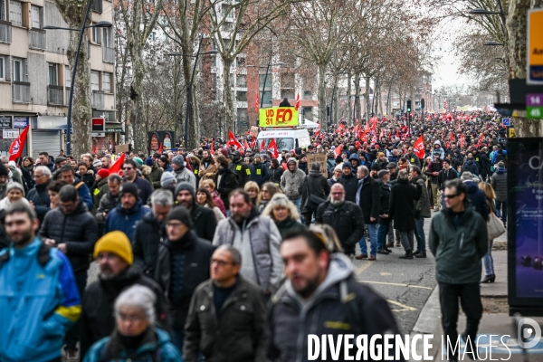 Toulouse : 2eme manifestation contre la reforme de la retraite