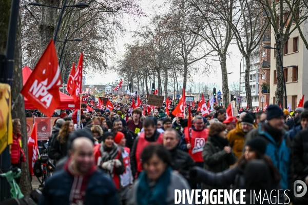 Toulouse : 2eme manifestation contre la reforme de la retraite