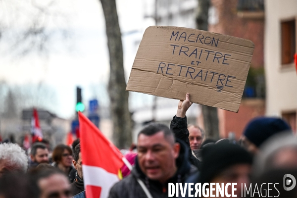 Toulouse : 2eme manifestation contre la reforme de la retraite