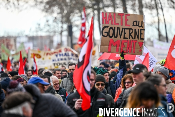 Toulouse : 2eme manifestation contre la reforme de la retraite