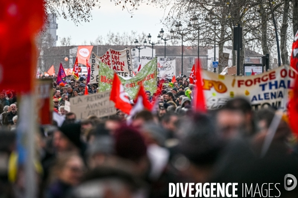 Toulouse : 2eme manifestation contre la reforme de la retraite