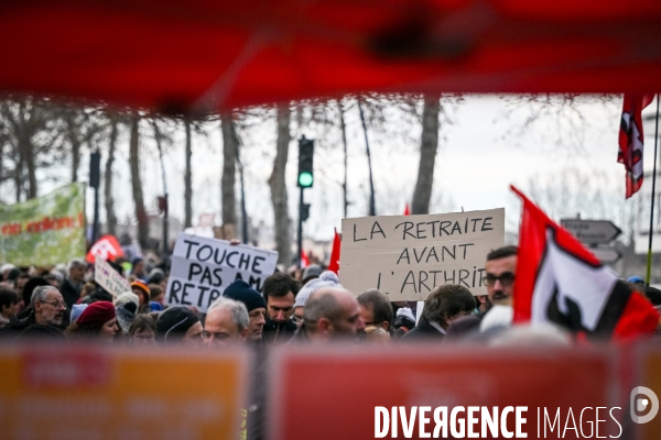 Toulouse : 2eme manifestation contre la reforme de la retraite