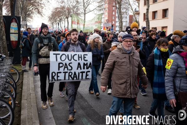 Toulouse : 2eme manifestation contre la reforme de la retraite